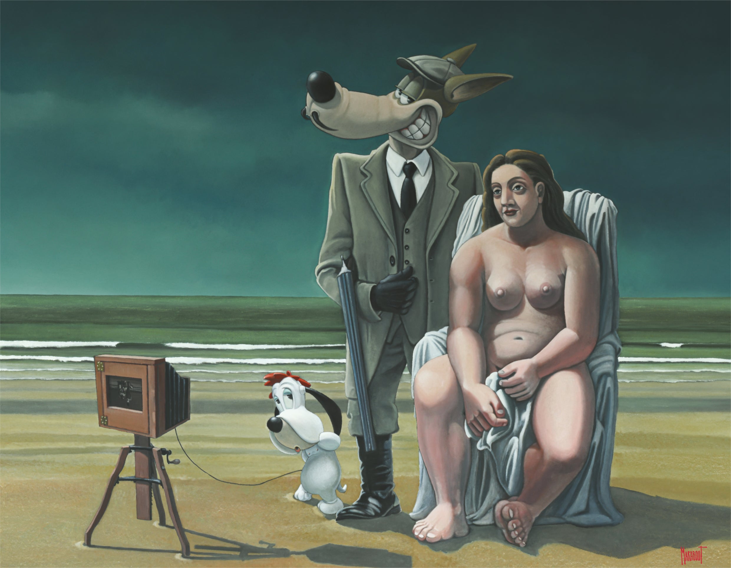 La grande baigneuse et le chasseur